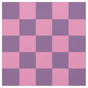 Checkerboard Pattern in Pink and Purple Fabric