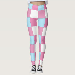 Checkerboard Pattern Leggings