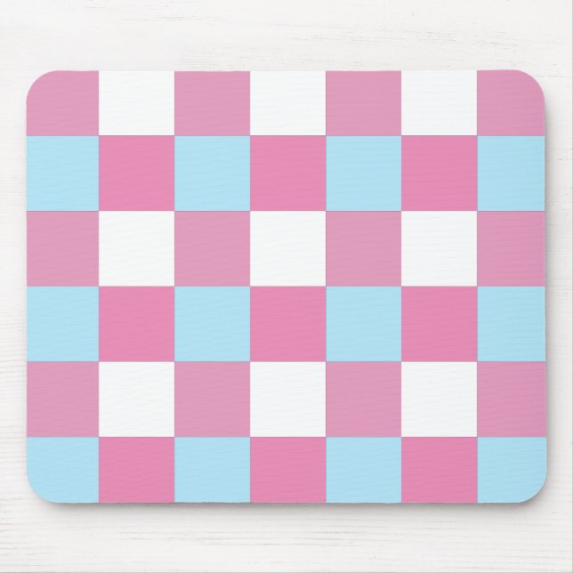 Checkerboard Pattern Mouse Mat (Front)