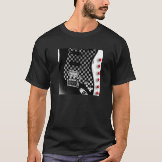 checkerboarded guitar T-Shirt