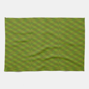 Checkered art pattern tea towel