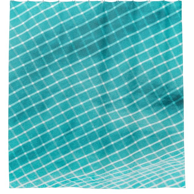 Checkered background textile closeup. shower curtain (Front)