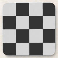 Checkered Black & White Squares or CUSTOM COLOR