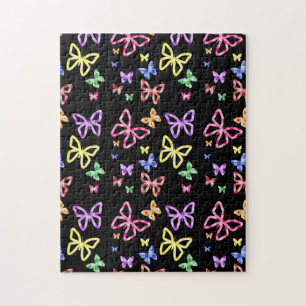 CHECKERED BUTTERFLIES JIGSAW PUZZLE