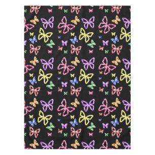 CHECKERED BUTTERFLIES TABLECLOTH