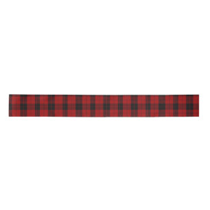 Checkered Christmas Red Buffalo Plaid Satin Ribbon