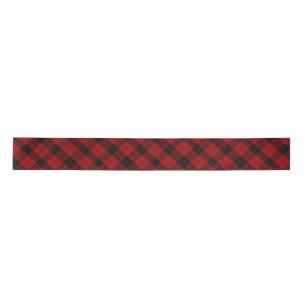 Checkered Christmas Red Buffalo Plaid Satin Ribbon