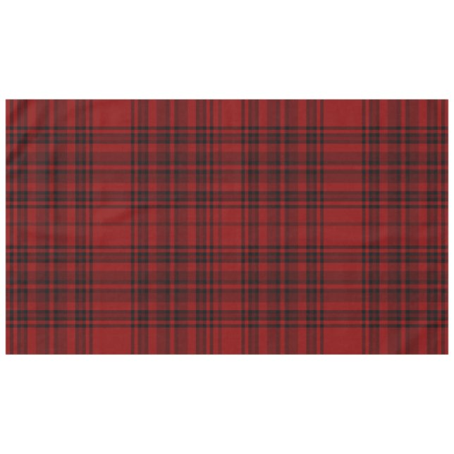 CHECKERED COUNTRY PLAID RED   TABLECLOTH (Front (Horizontal))