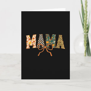 Checkered Fall Mama Card