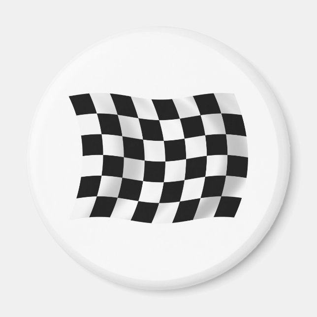 Checkered Flag Magnet (Front)