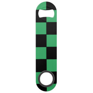 Checkered Green and Black