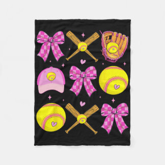 Checkered Mama Bow Cute Softll Mom Women Game Day  Fleece Blanket