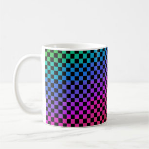 Checkered Multi Color Coffee Mug