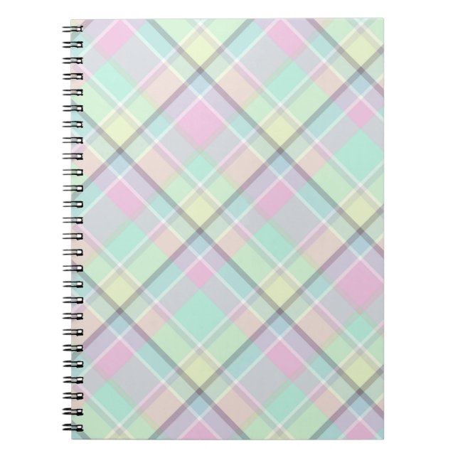 Checkered pattern of caramel colors. notebook (Front)