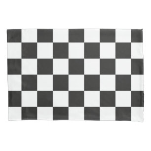 Checkered pattern pillowcase