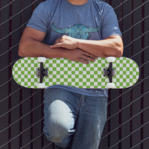 Checkered Print Skateboard