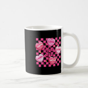 Checkered Valentine You Are Loved Worthy Enough Ca Coffee Mug