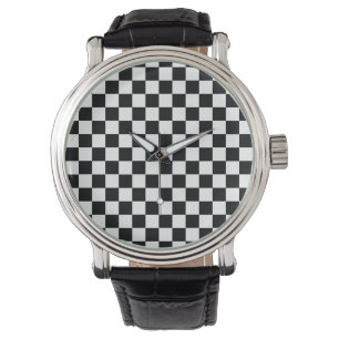 Checkeredboard Pattern Watch