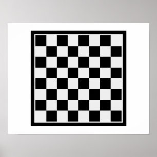 Checkers board poster
