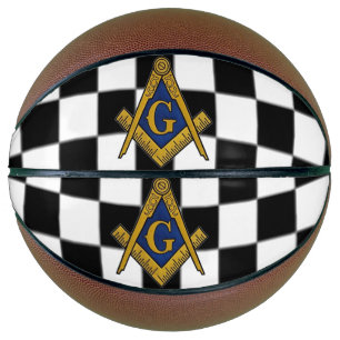 Checkers Masonic Freemasons Square and Compass Basketball