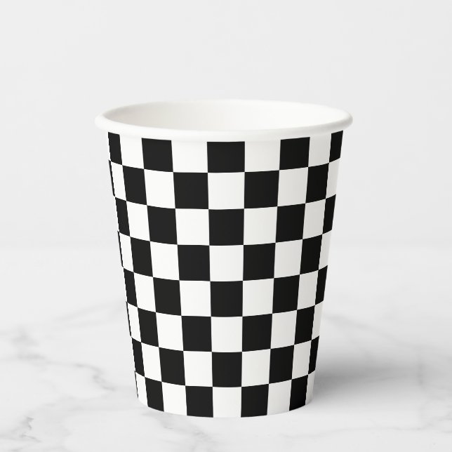 Checkers Paper Cup - HAMbyWG (Front)