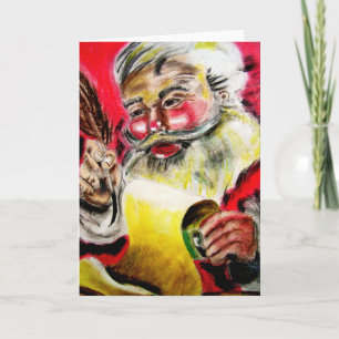 "Checking his List" Holiday Card