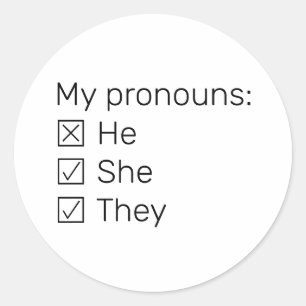 Checklist basic classic round sticker