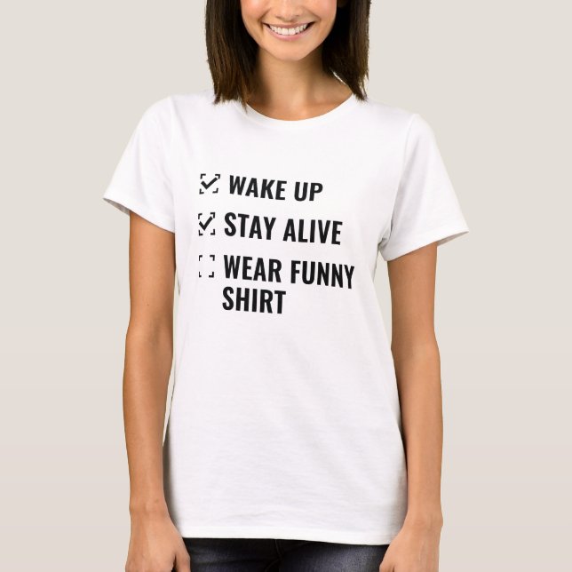 Checklist Funny T-Shirt (Front)