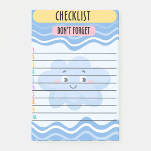 Checklist Post-It Notes Handy Sticky Notes