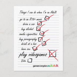 Checklist Postcard