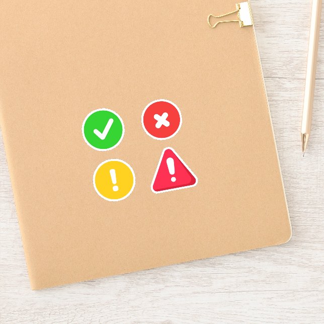 Checkmark stickers (Notebook)