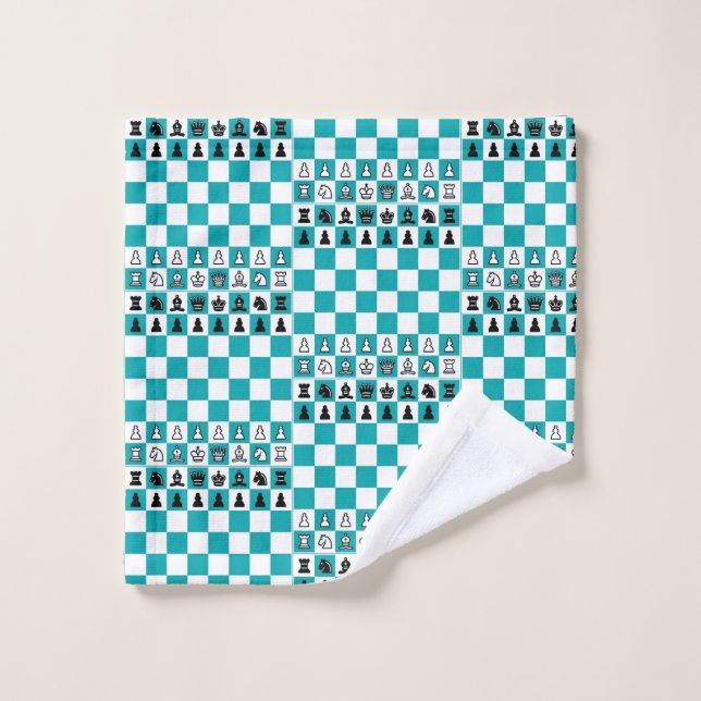 "Checkmate" Bath Towel Set (Wash Cloth)