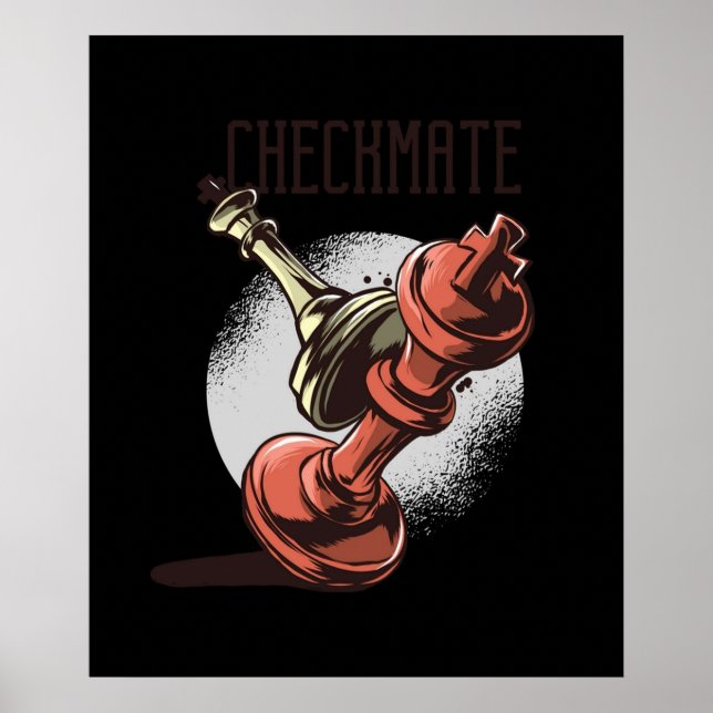 Checkmate  Chess Master Board Game Strategy  Poster (Front)