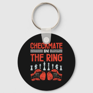 Checkmate In The Ring Chess Boxing Fusion Key Ring