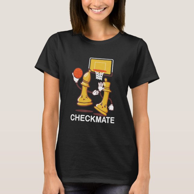 Checkmate Playing Chess Game Bishops Chessboard Ch T-Shirt (Front)