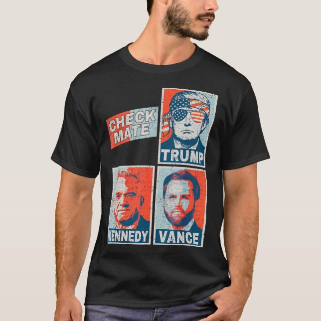 Checkmate Trump Vance Kennedy T-Shirt (Front)