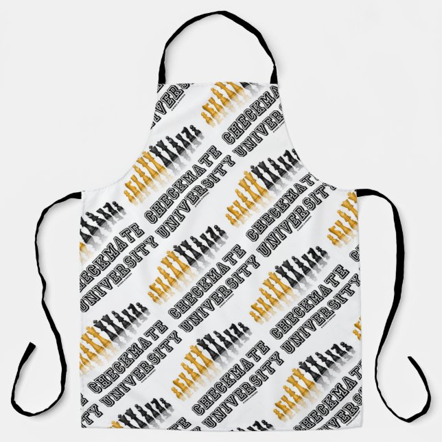 Checkmate University Reflective Chess Set Apron (Front)