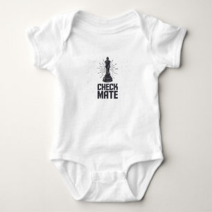 checkmate with chess vintage baby bodysuit