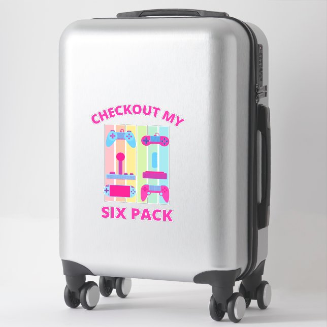 CHECKOUT MY SIX PACK gamer (Suitcase)