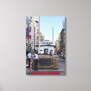 Checkpoint Charlie Berlin Colour Version Canvas Print