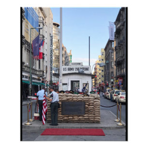 Checkpoint Charlie Berlin   Colour Version Photo Print