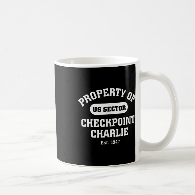Checkpoint Charlie Cold War Berlin Wall East Germa Coffee Mug (Right)