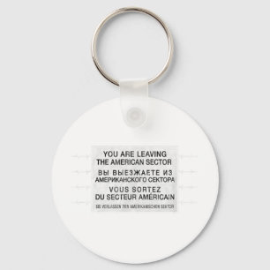 Checkpoint Charlie Cold War Berlin Wall East Germa Key Ring