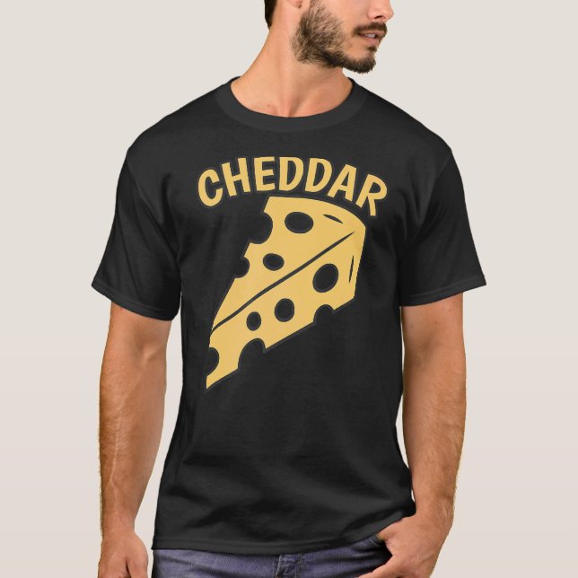 Cheddar  Tasty Cheddar Cheese T-Shirt (Front)