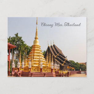 Chedi, Wat Phan Tao, Chiang Mai, Thailand Holiday Postcard