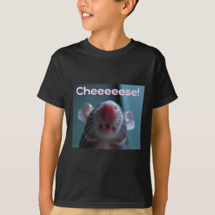 Cheeeeese! Pet Rat Sticker T-Shirt