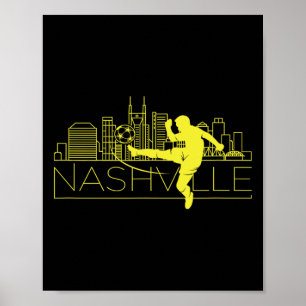Cheek Creations Nashville Soccer City Mls , Men's Poster