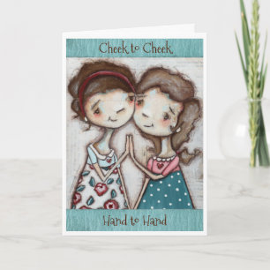 Cheek to Cheek - Customisable Greeting Card