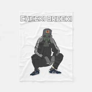 Cheeki Breeki - Gopnik Slav Style Funny Gamer Stal Fleece Blanket