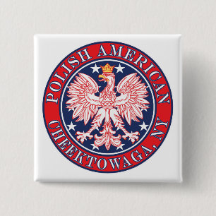 Cheektowaga New York Polish 15 Cm Square Badge